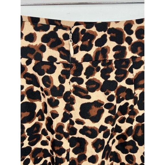 Loft‎ A-Line Skirt Women's Size 6 Animal Print Above Knee Lined Work Party - Picture 4 of 11